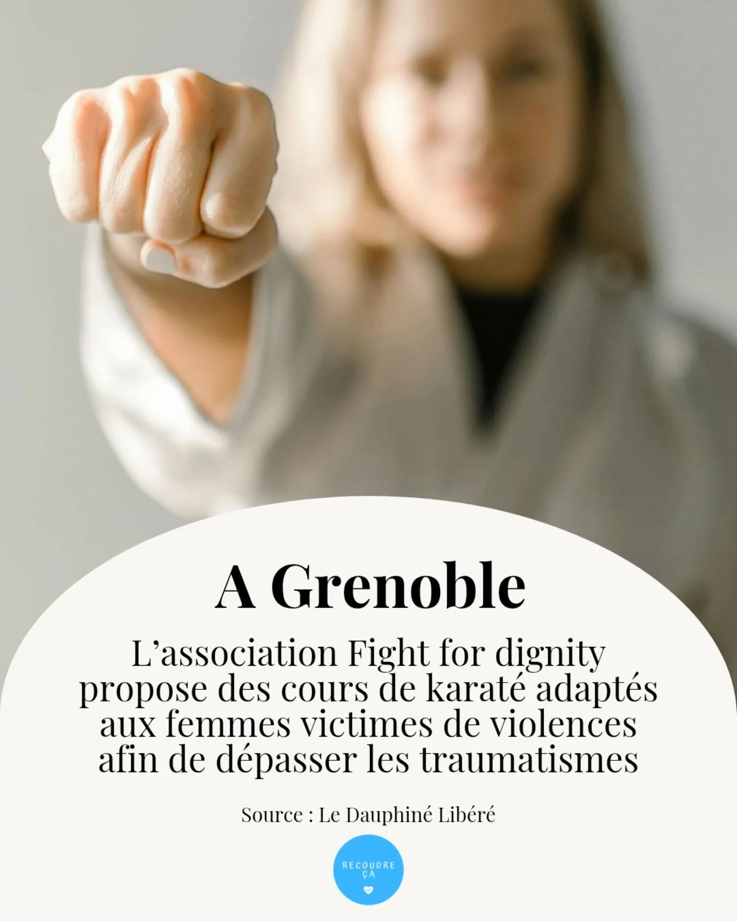A Grenoble, l'association Fight for dignity propose des cours de karaté adaptés aux femmes victimes de violences afin de dépasser les traumatismes ✊
#recoudreca #stopvog #féministe #feminisme #autricefrancaise #autrice #maternite #maternité #femmeenceinte #sagefemme #médecine #accouchement #hôpital #vss #cesarienne #droitdesfemmes #moncorpsmonchoix #perinee #noustoutes #cesarienne #stopviolencesfaitesauxfemmes #famille #justice #soutien #santémentale #santédesfemmes #LibérationDeLaParole #VoixDesFemmes #sororité #traumatisme