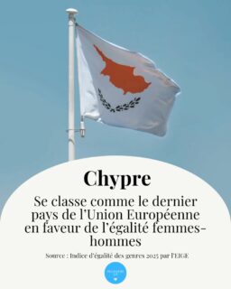 Chypre se classe comme le dernier pays de l'Union Européenne en faveur de l'égalité femmes-hommes

#recoudreca #noustoutes #feminisme #égalitéfemmeshommes #feministe