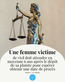A l'heure où une réforme de la justice est en cours de réflexion, rappelons qu'une femme victime de vi0l doit attendre en moyenne 6 and après le dépôt de sa plainte pour espérer obtenir une date de procès.

#recoudreca #noustoutes #feministe #stopviolencesfaitesauxfemmes #stopvog