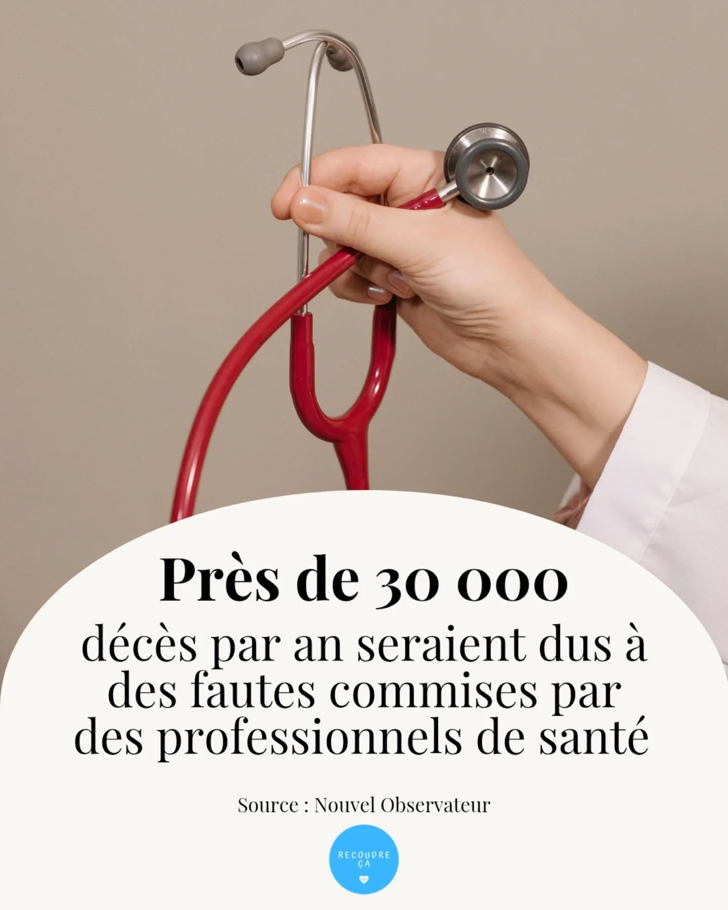Près de 30 000 décès par an seraient dus à des fautes commises par  des professionnels de santé 

#recoudreca #medecine #professioneldesanté #grossesse #maternité