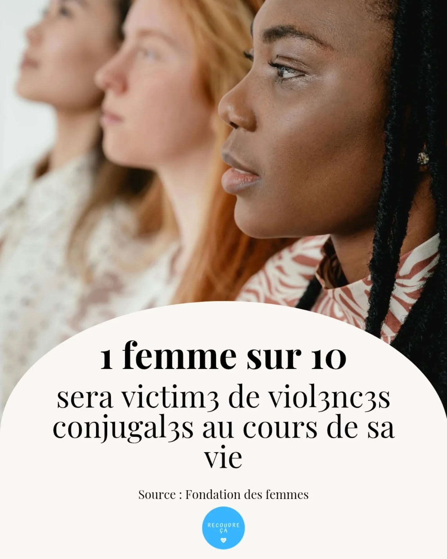 1 femme sur 10 sera victim3 de viol3nc3s conjugal3s au cours de sa vie. Ça n'arrive pas qu'aux autres...
#recoudreca #feministe #stopviolencesfaitesauxfemmes #stopfeminicides #noustoutes