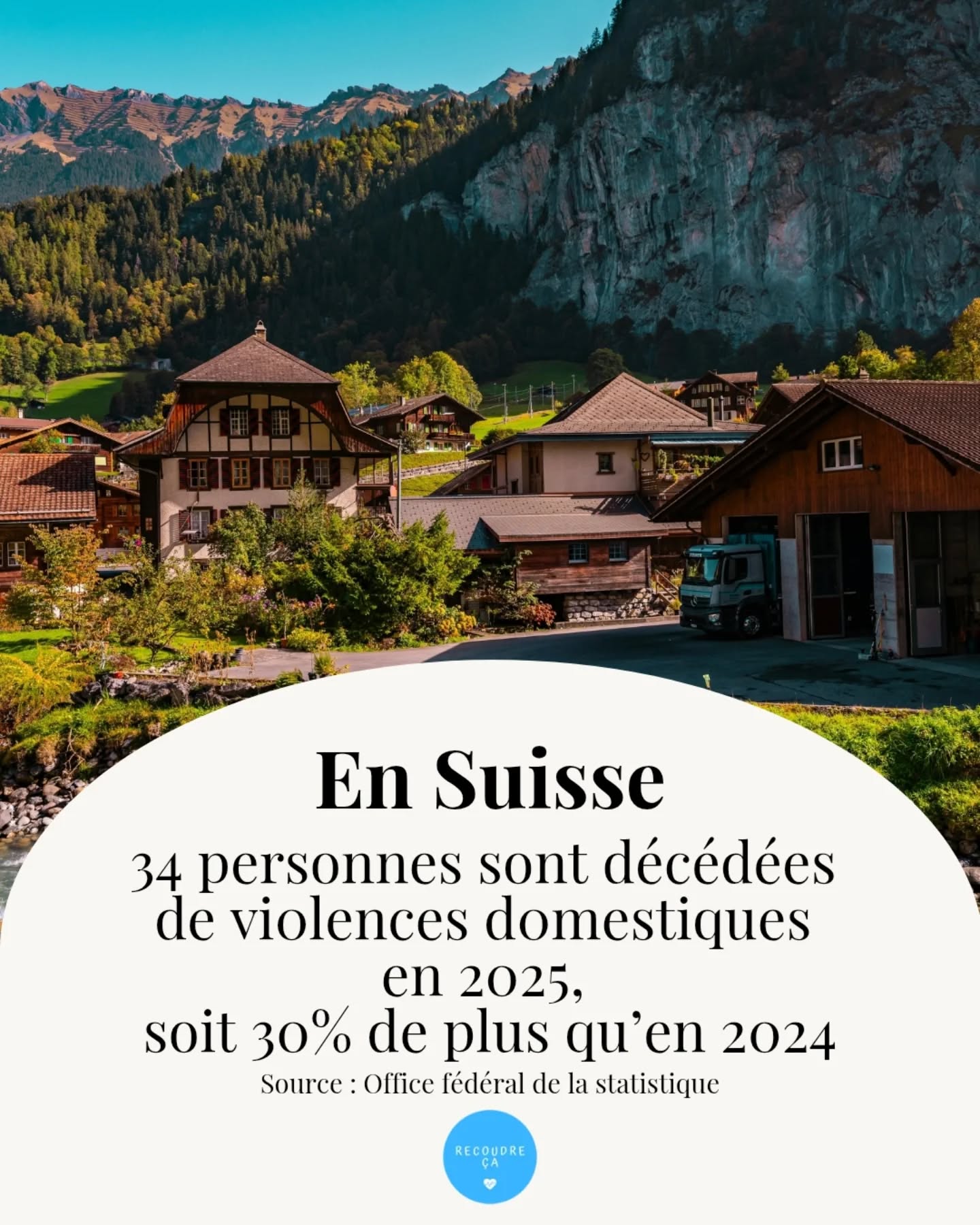 En Suisse, 34 personnes sont décédées de violenc3s domestiques en 2025, soit 30% de plus qu'en 2024.
#recoudreca #stopviolencesfaitesauxfemmes #noustoutes #suisse #feministe