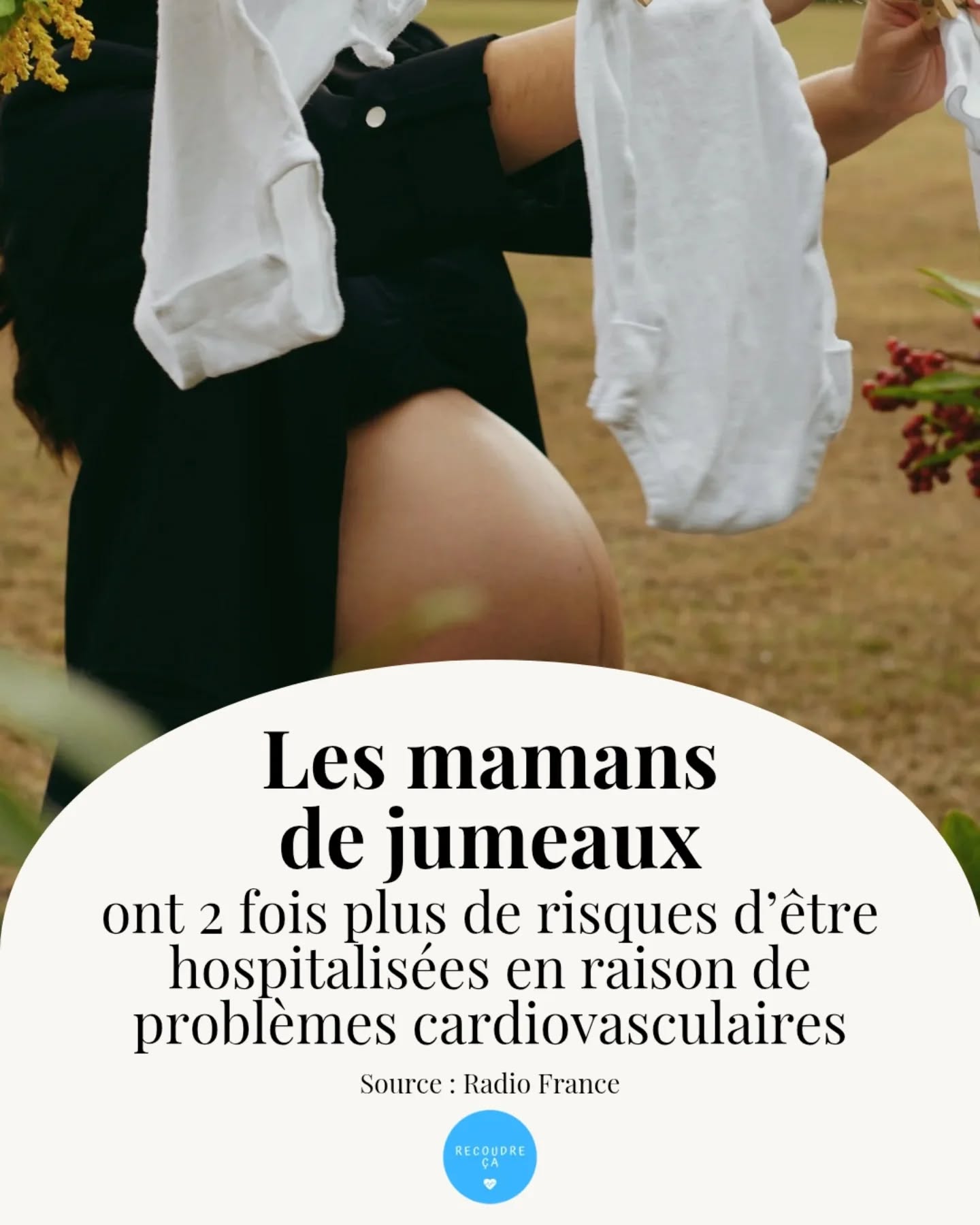 Les mamans de jumeaux ont deux fois plus de risques d'être hospitalisées en raison de problèmes cardiovasculaires

#recoudreca #maternité #grossessegémellaire #grossesse #hopital