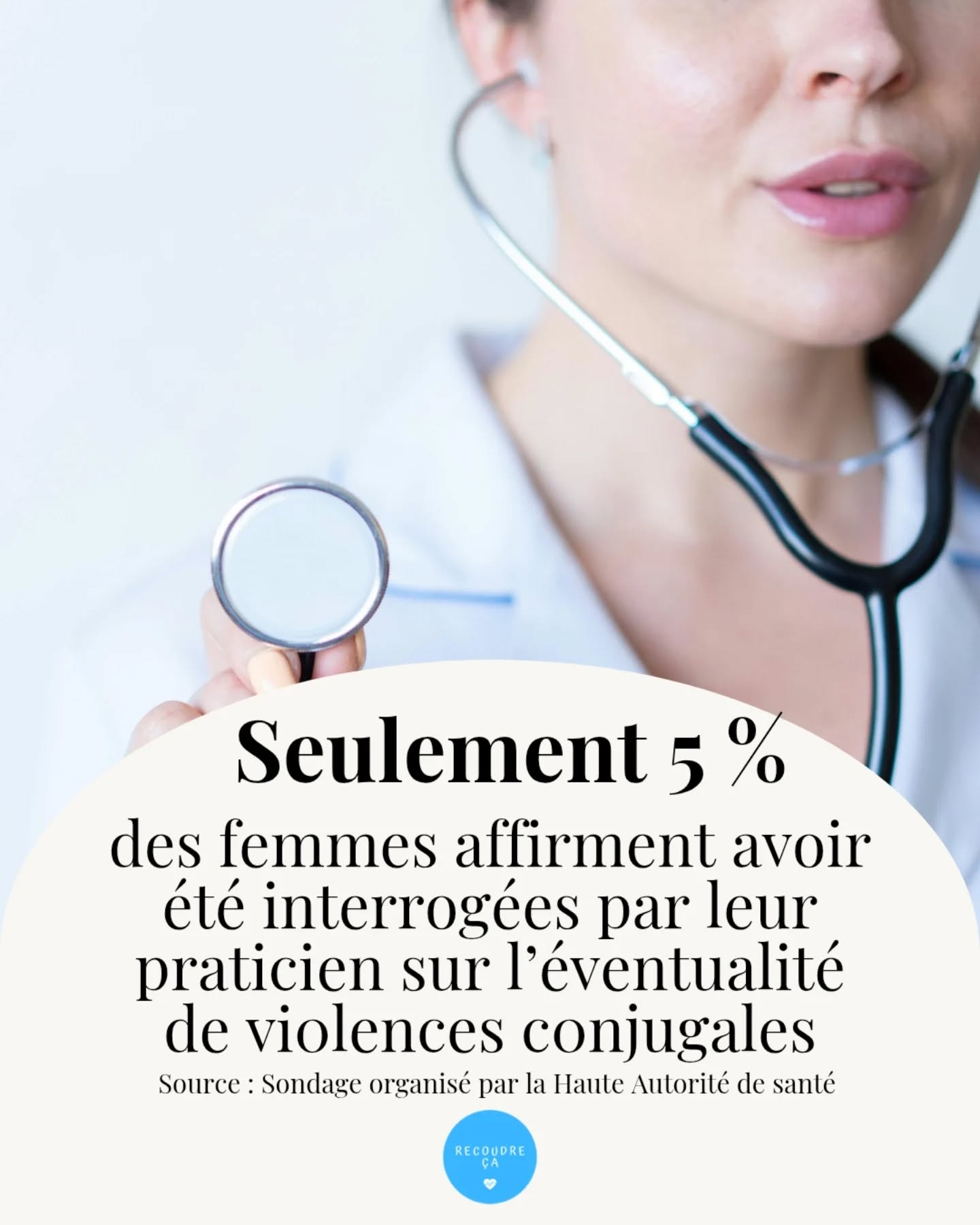 Seulement 5% des femmes affirment avoir été interrogées par leur praticien dur l'éventualité de vi0l3nces c0njugal3s
#recoudreca #stopviolencesfaitesauxfemmes #medecine #libererlaparole #noustoutes