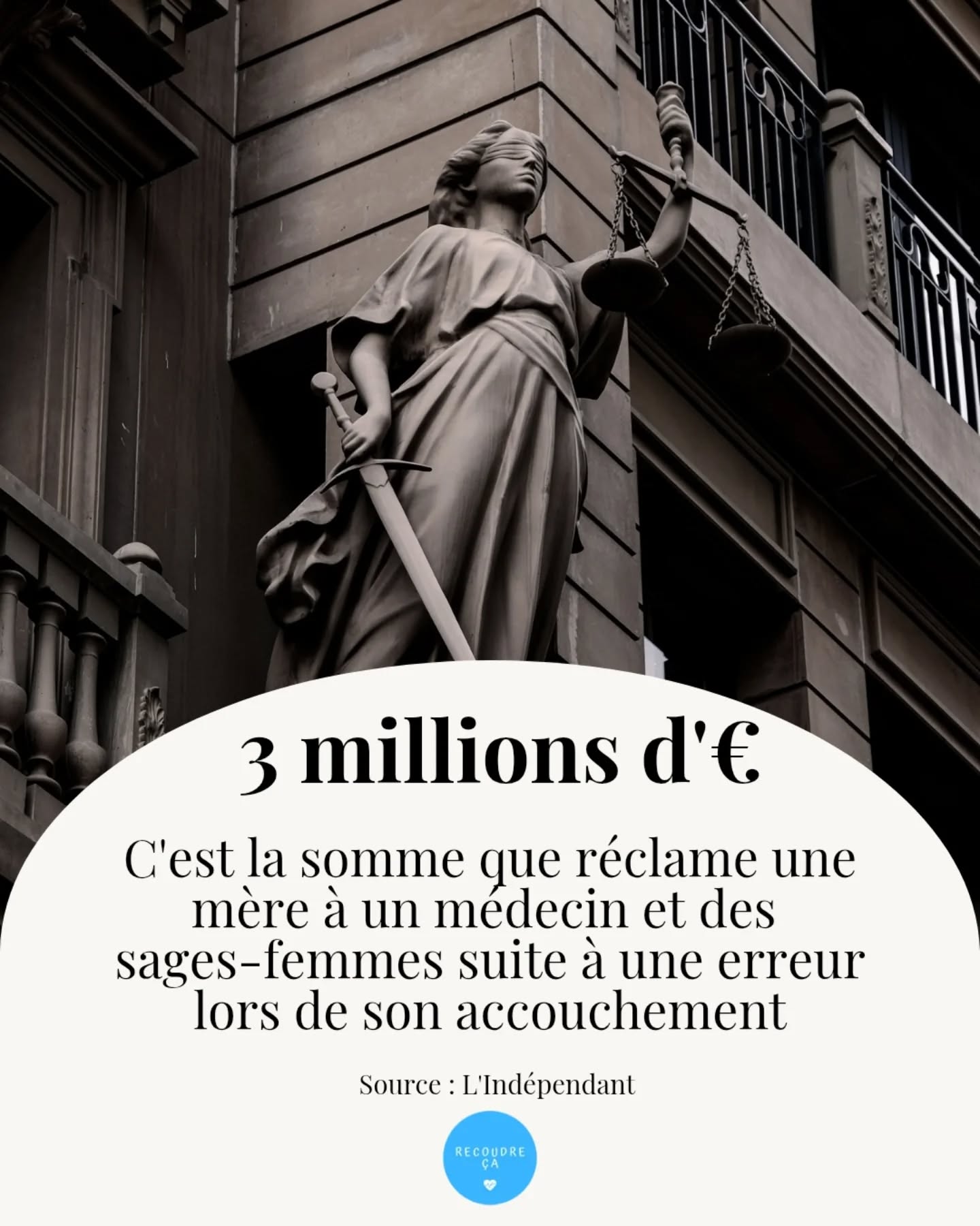 En Espagne, une mère réclame 3 millions d'euros à un médecin et des sages-femmes suite à une erreur lors de son accouchement. Sa fille est handicapée à 96%.
L'affaire avait été classée sans suite en 2021 et 2023, avant que le tribunal de Gérone n’ordonne la réouverture du dossier et l’audition d’experts médico-légaux.
#recoudreca #stopvog #erreurmedicale #accouchementrespecté #libererlaparole