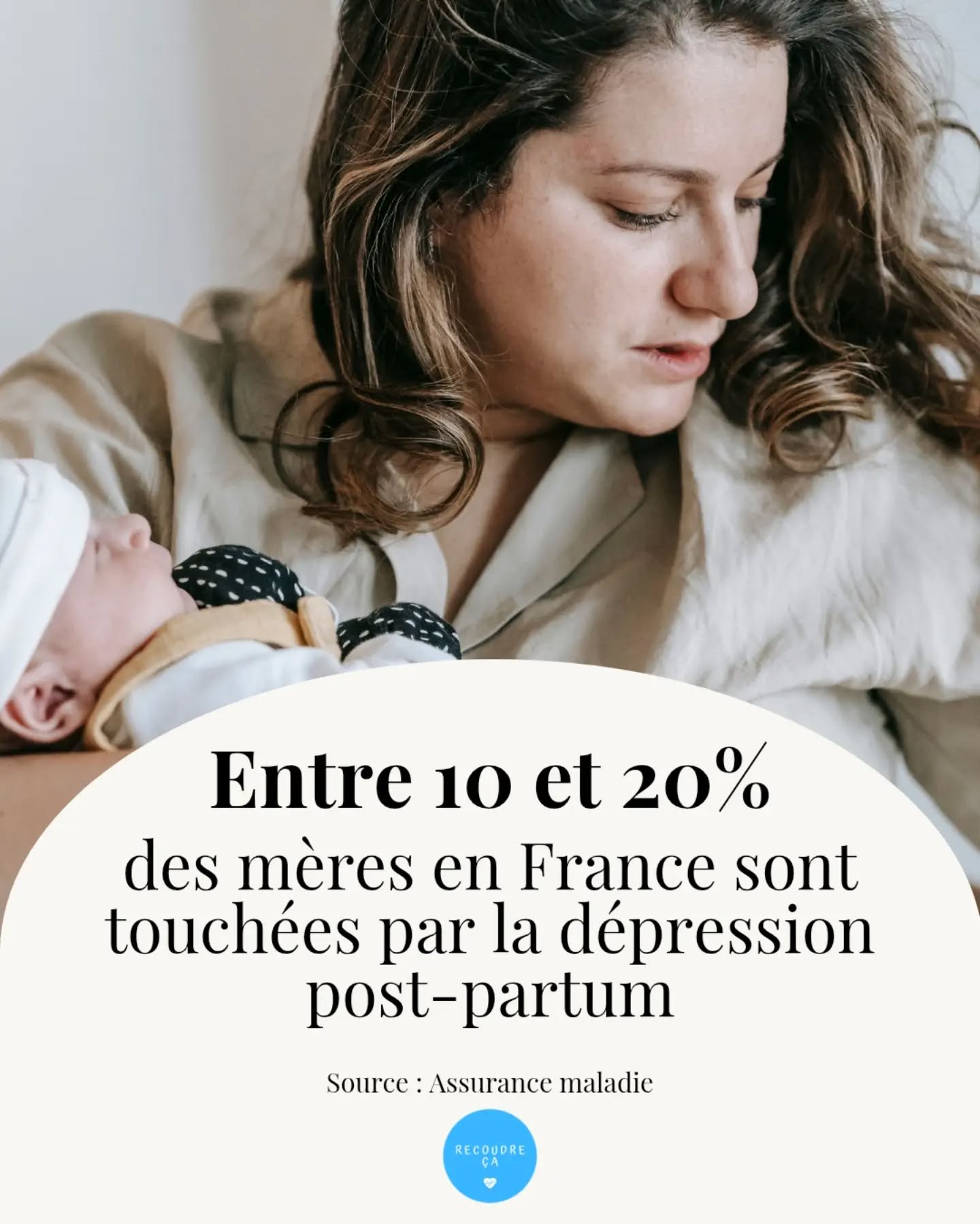 Entre 10 et 20 % des mères en France sont touchées par la dépression post-partum 🥲

#recoudreca #libererlaparole #maternité #moncorpsmonchoix #depressionpostpartum