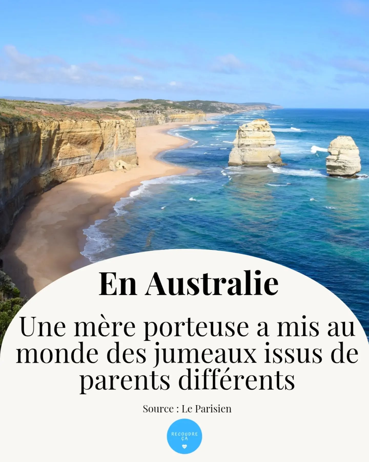 En novembre dernier, une mère porteuse australienne a donné naissance à des jumeaux issus de parents différents.
Concrètement, la mère porteuse est tombée enceinte naturellement, et de façon non planifiée, alors qu'elle venait de recevoir un transfert d'embryon par FIV.
Depuis, les enfants sont élevés séparément.
#recoudreca #maternité #grossesse #grossessegémellaire #hopital